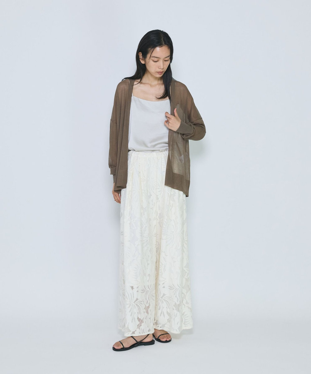 1er Arrondissement シアーラフカーディガン カーキ