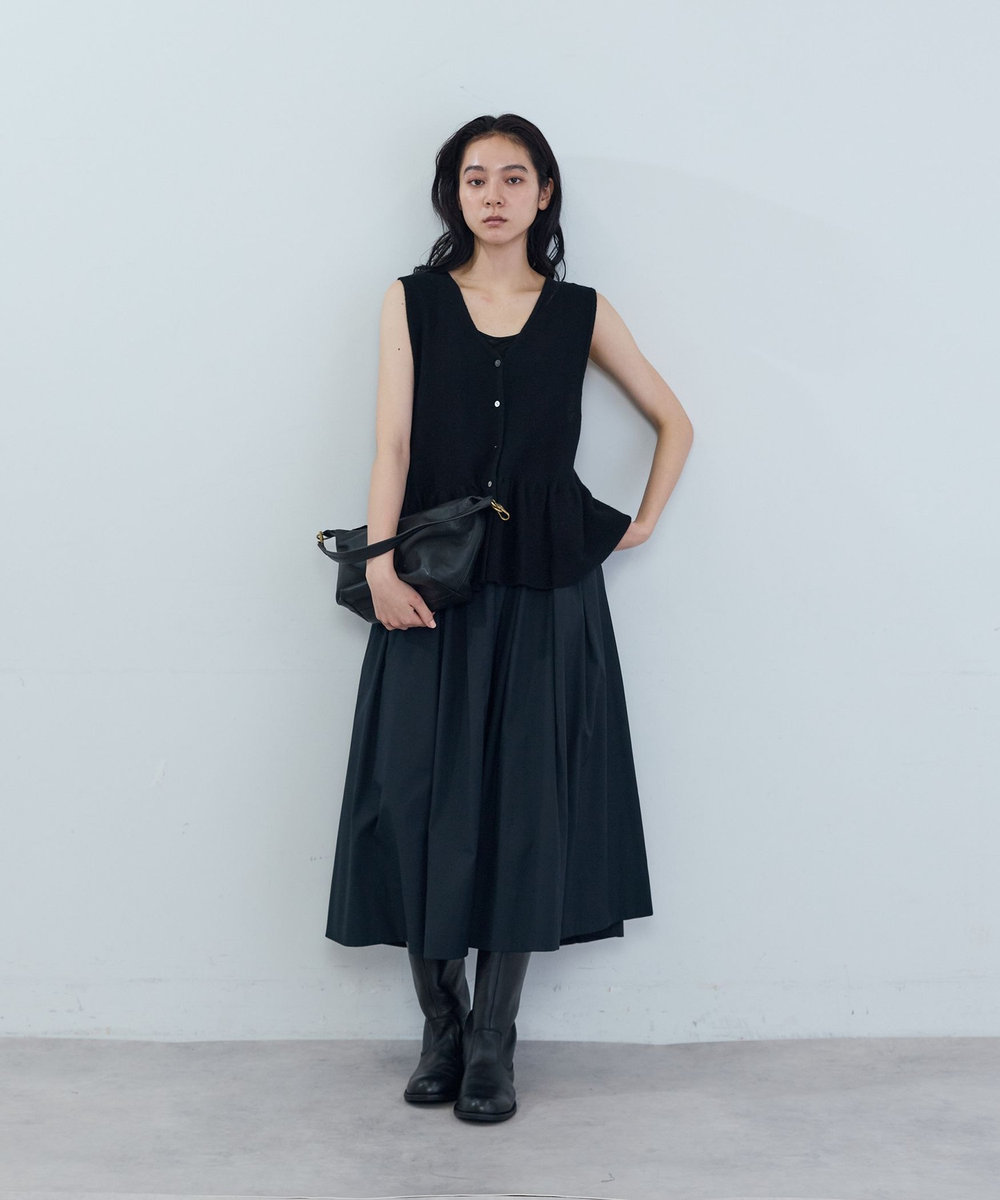 ADIEU TRISTESSE レザーショルダーバッグ ブラック