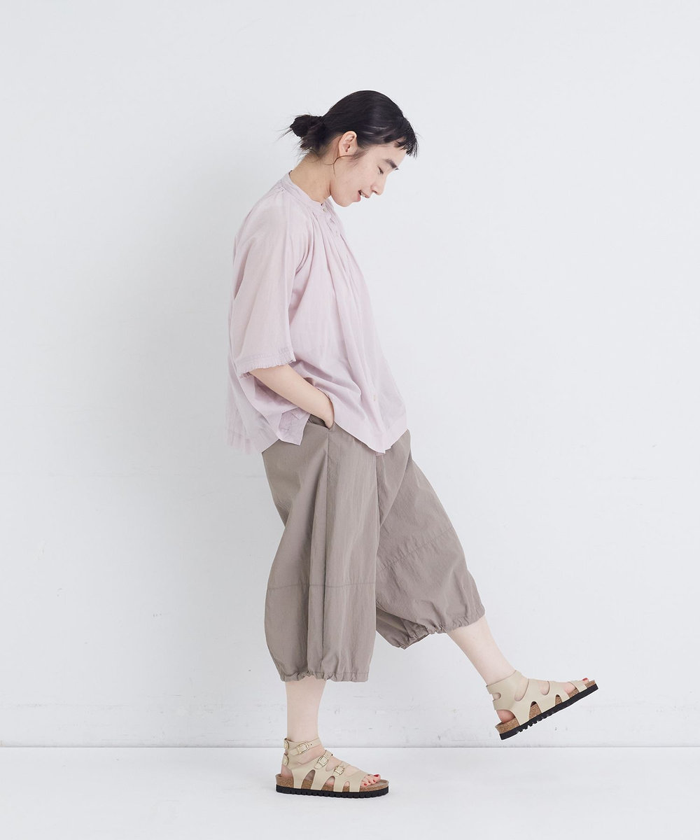 congés payés ADIEU TRISTESSE 【FAVE】インドコットンタックスリーブブラウス ピンク