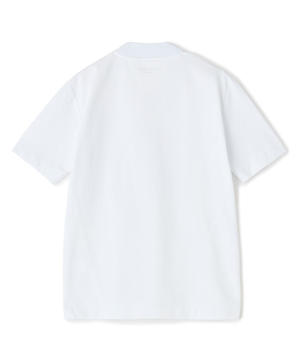 MEN'S BIGI 【ACTIVE TAILOR/アクティブテイラー】シルケットスムースVネックTシャツ＜接触冷感 / UVカット＞ ホワイト