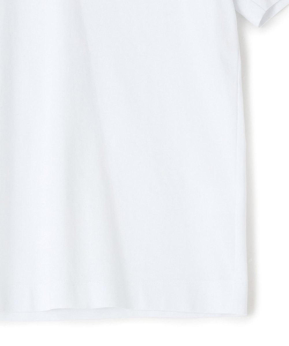 MEN'S BIGI 【ACTIVE TAILOR/アクティブテイラー】シルケットスムースVネックTシャツ＜接触冷感 / UVカット＞ ホワイト