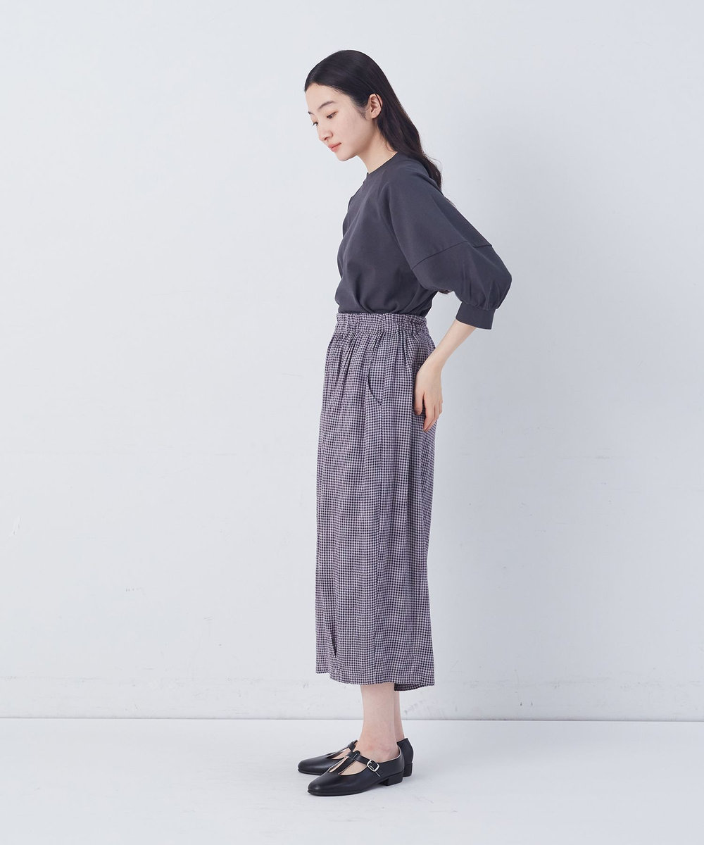 congés payés ADIEU TRISTESSE 【FAVE】シャーリングワイドサルエルパンツ グレー系その他