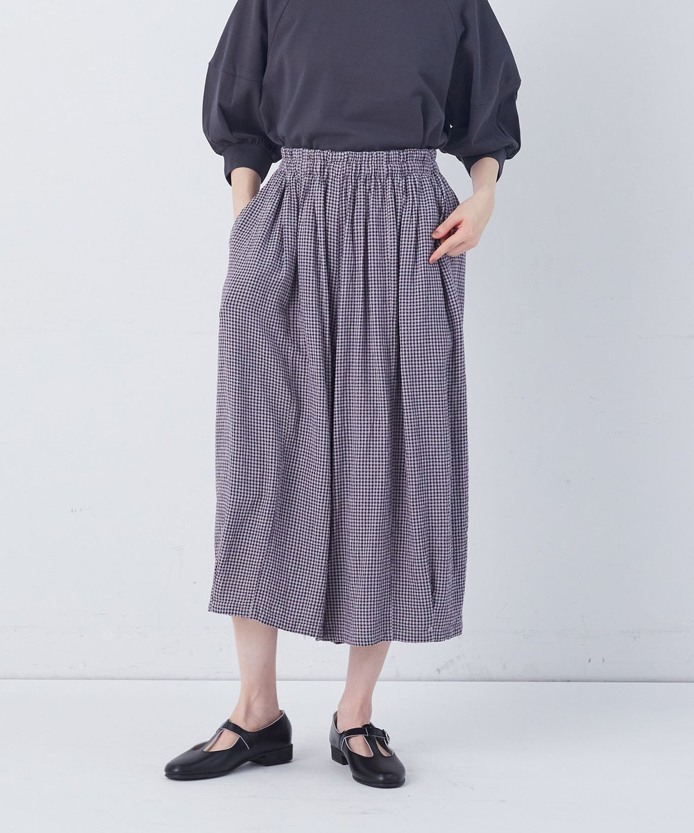 congés payés ADIEU TRISTESSE 【FAVE】シャーリングワイドサルエルパンツ グレー系その他