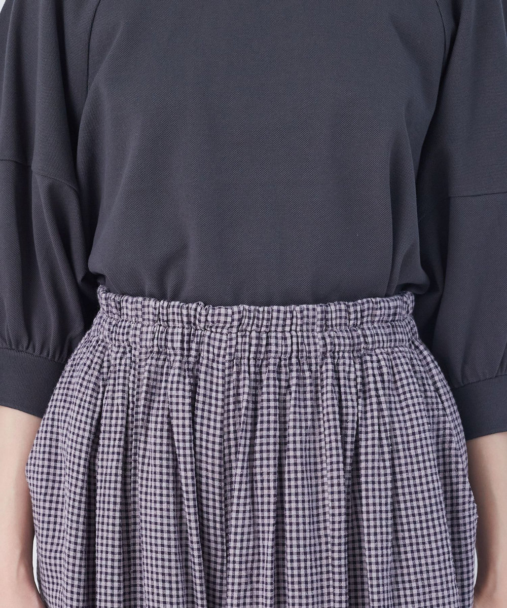 congés payés ADIEU TRISTESSE 【FAVE】シャーリングワイドサルエルパンツ グレー系その他