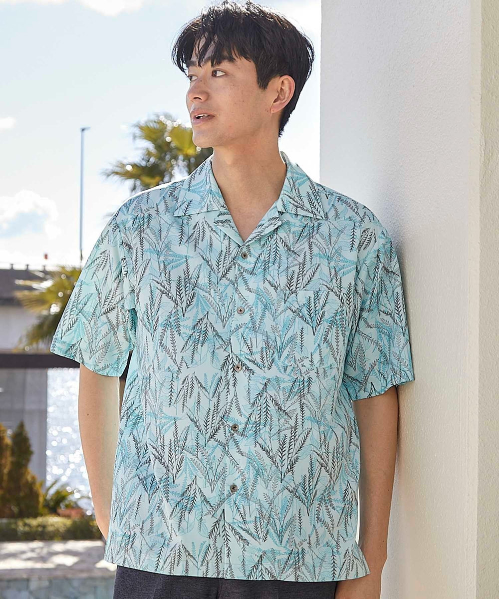 UNION STATION UNION STATION by MEN'S BIGI×HIBIYA-KADAN コラボシャツ サックスブルー