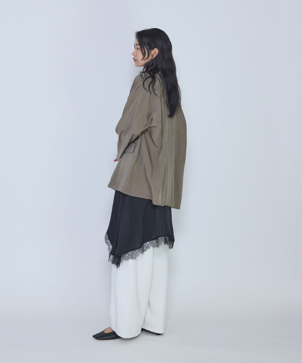1er Arrondissement ソフトドレープジャケット カーキ