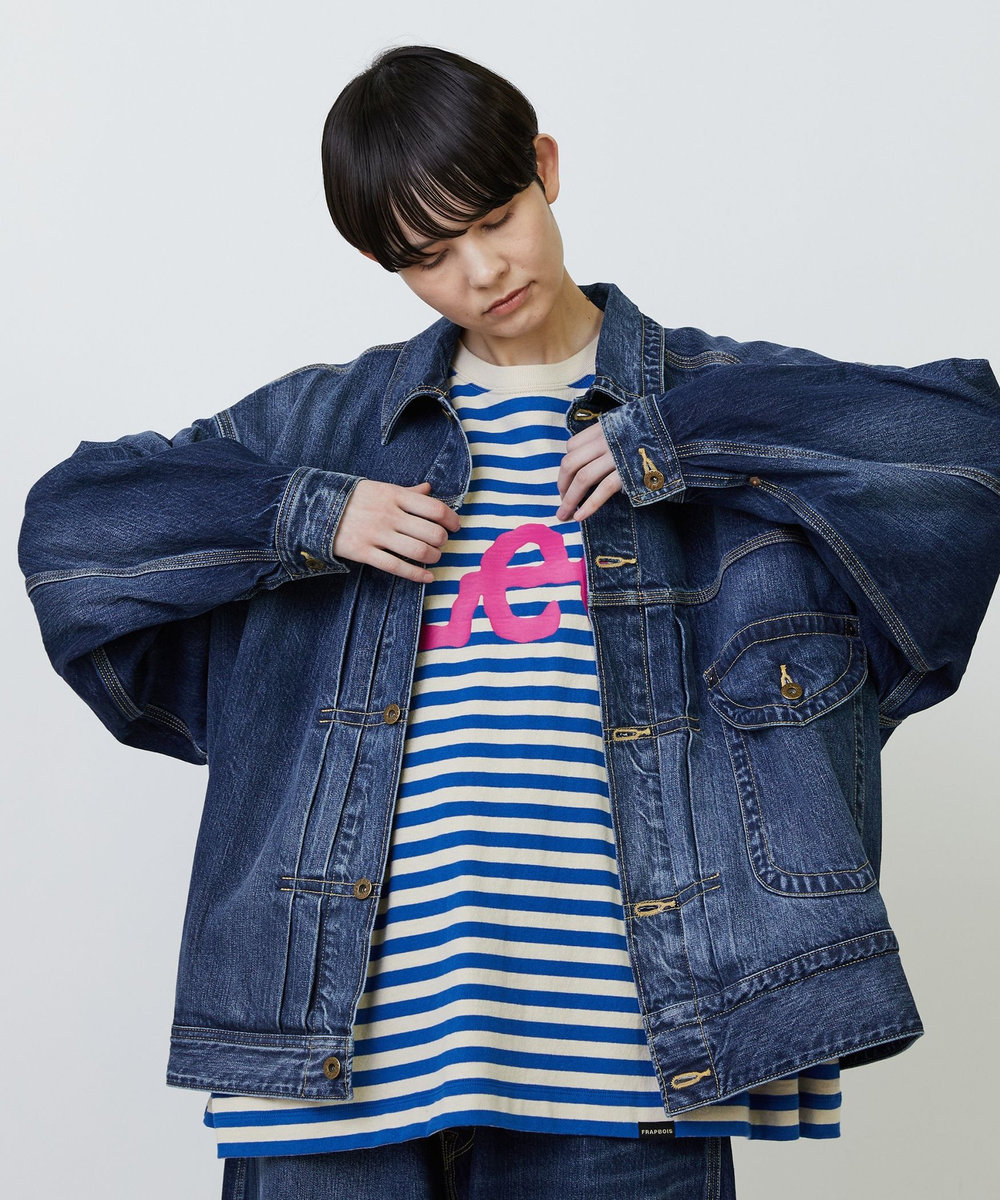 FRAPBOIS Lee×FRAPBOIS COW BOY JACKET ブルー