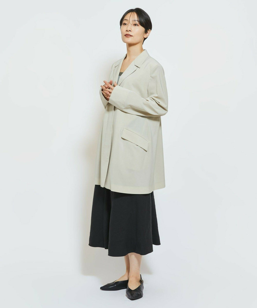 MOGA Collection MOGA Collection Cu/Pメランジロングジャケット ベージュ