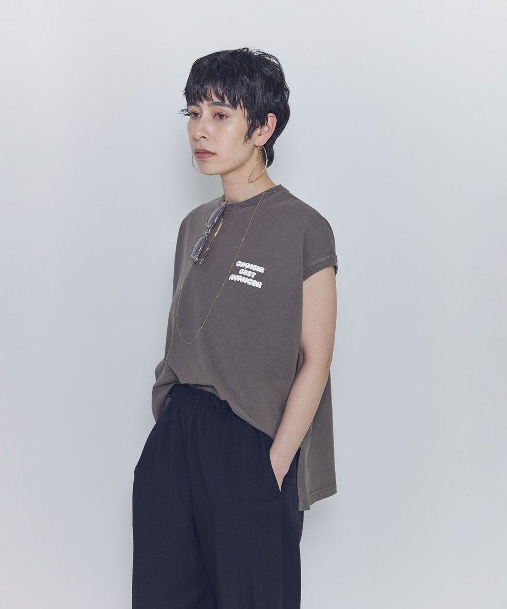 1er Arrondissement ＜upper hights / アッパーハイツ＞別注ビッグノースリーブTシャツ モカ