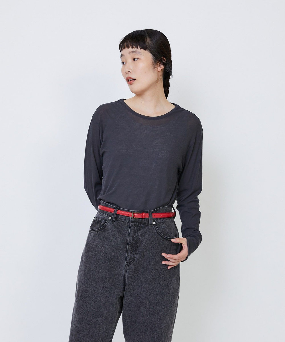 LOISIR 細幅ベルト レッド