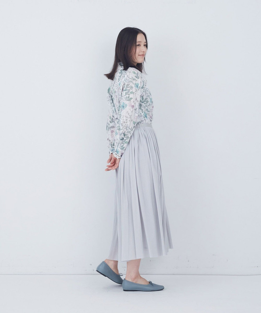 ADIEU TRISTESSE コットンチュールスカート グレー