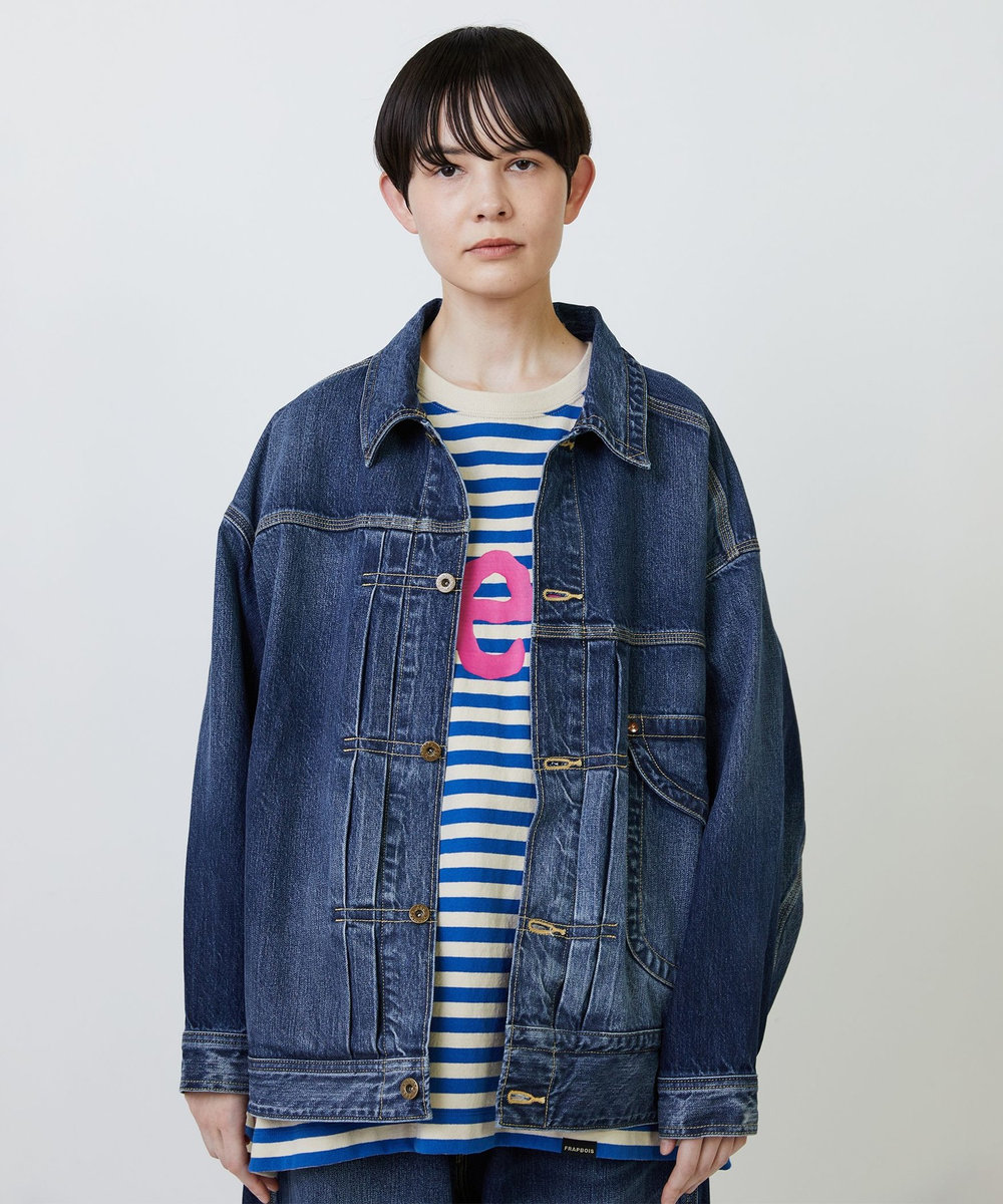 FRAPBOIS Lee×FRAPBOIS COW BOY JACKET ブルー