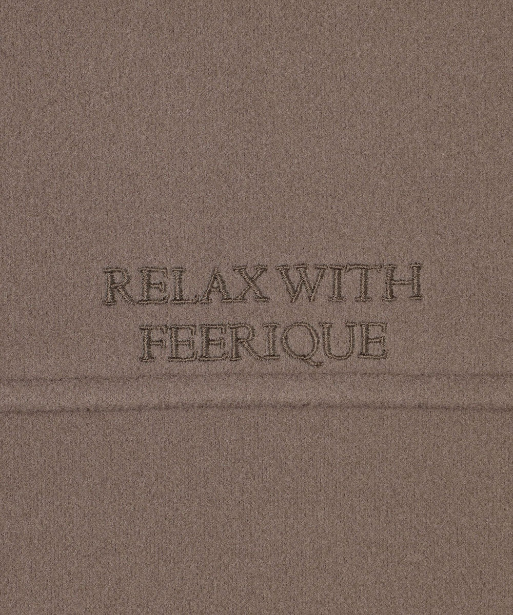 feerique Lサイズ（大きいサイズ） 【大きいサイズ】feerique エアニーハイネックブルゾン モカ