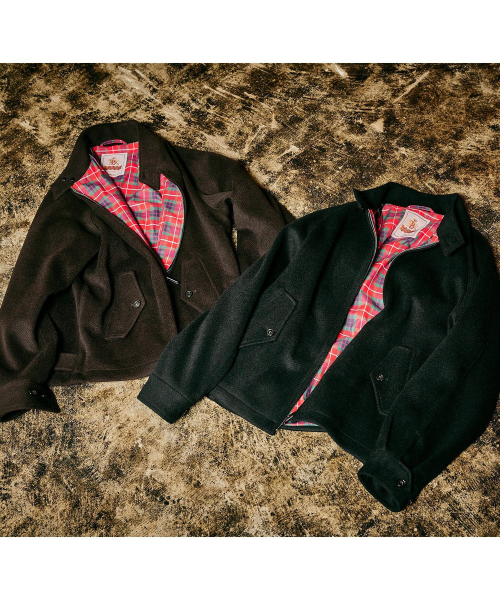 MEN'S BIGI 《別注》BARACUTA ツイルビーバージャージG4ブルゾン ブラウン