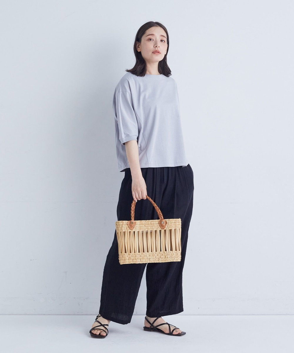ADIEU TRISTESSE オフボディシルエットTシャツ ブルー