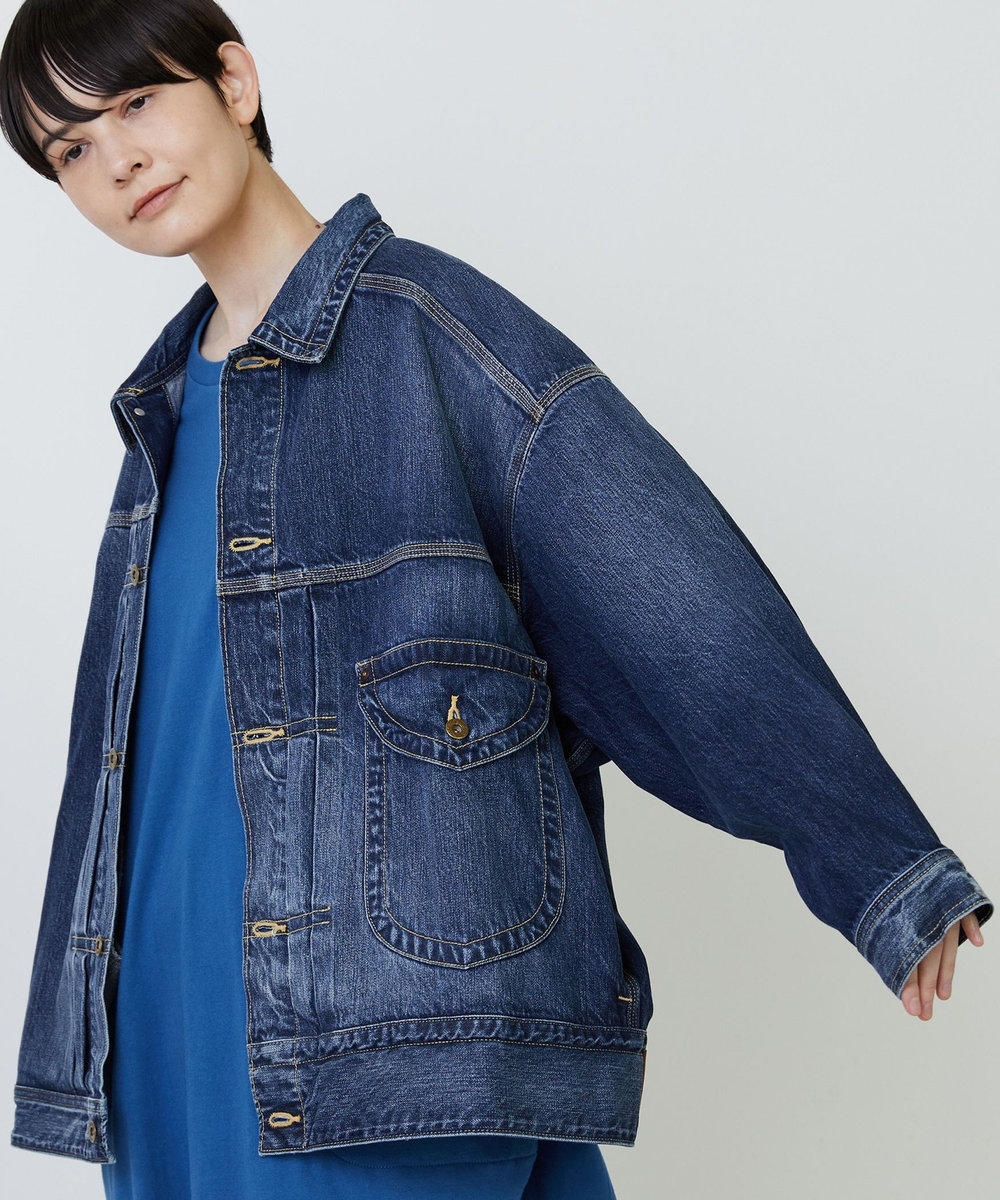 FRAPBOIS Lee×FRAPBOIS COW BOY JACKET ブルー