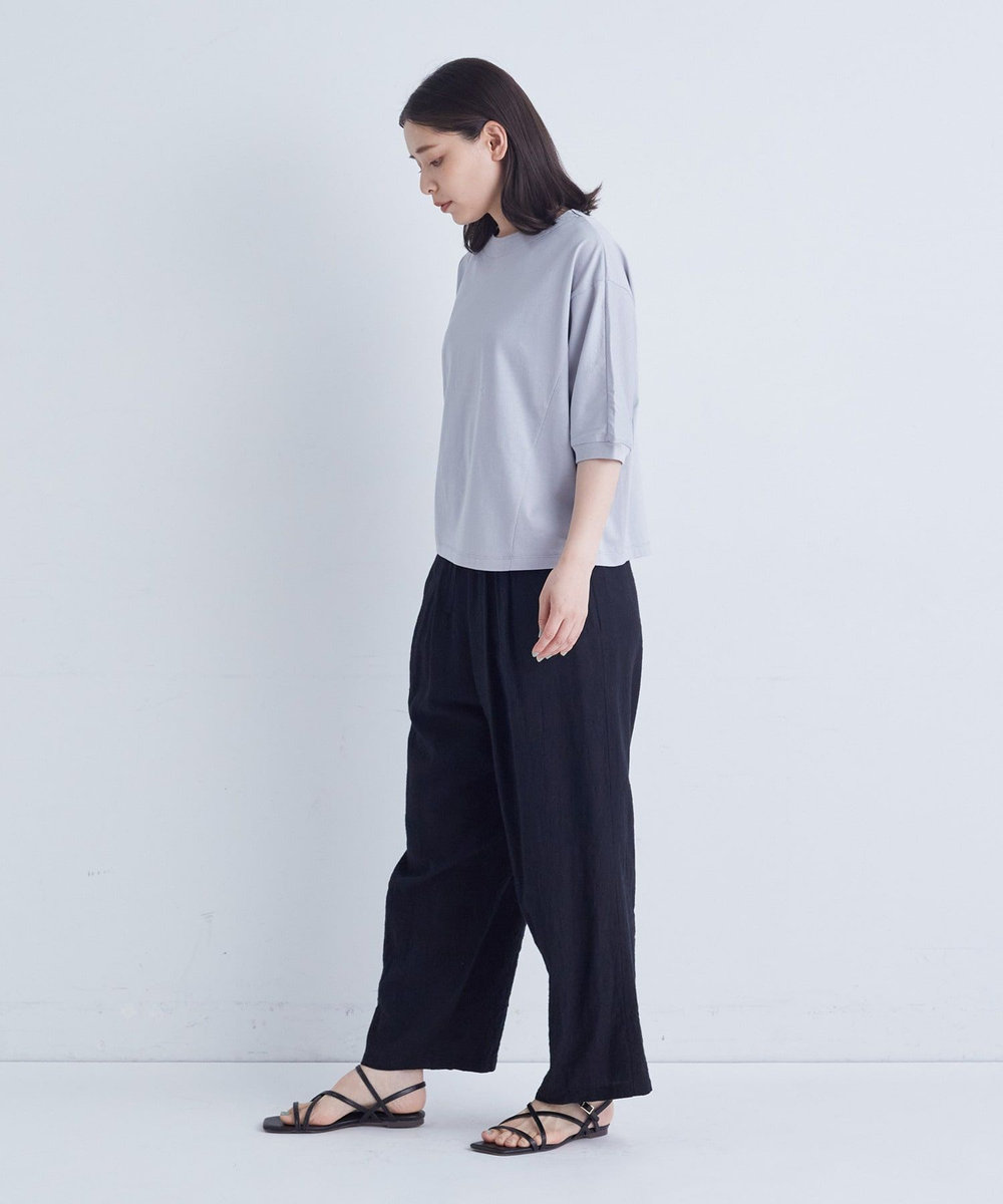 ADIEU TRISTESSE オフボディシルエットTシャツ ブルー