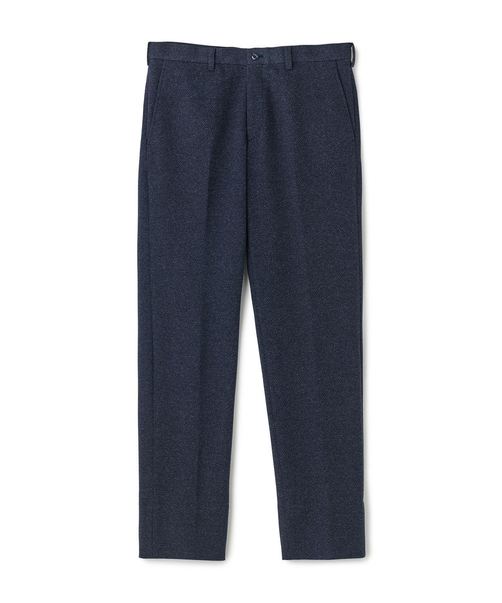 MEN'S BIGI ウール混ツイルジャージスラックス ネイビー