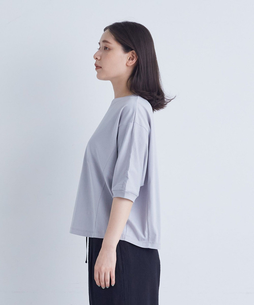 ADIEU TRISTESSE オフボディシルエットTシャツ ブルー