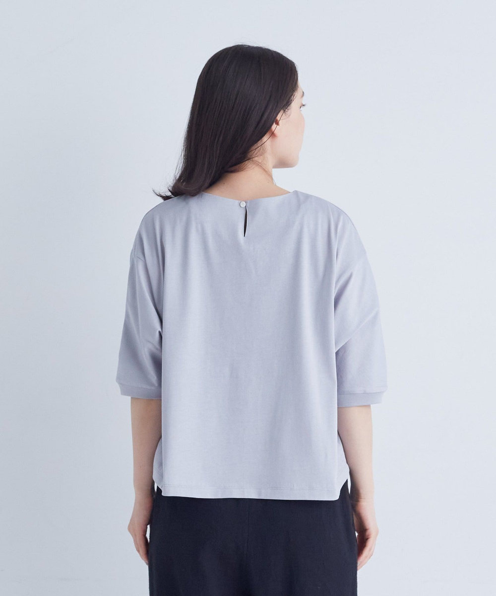 ADIEU TRISTESSE オフボディシルエットTシャツ ブルー