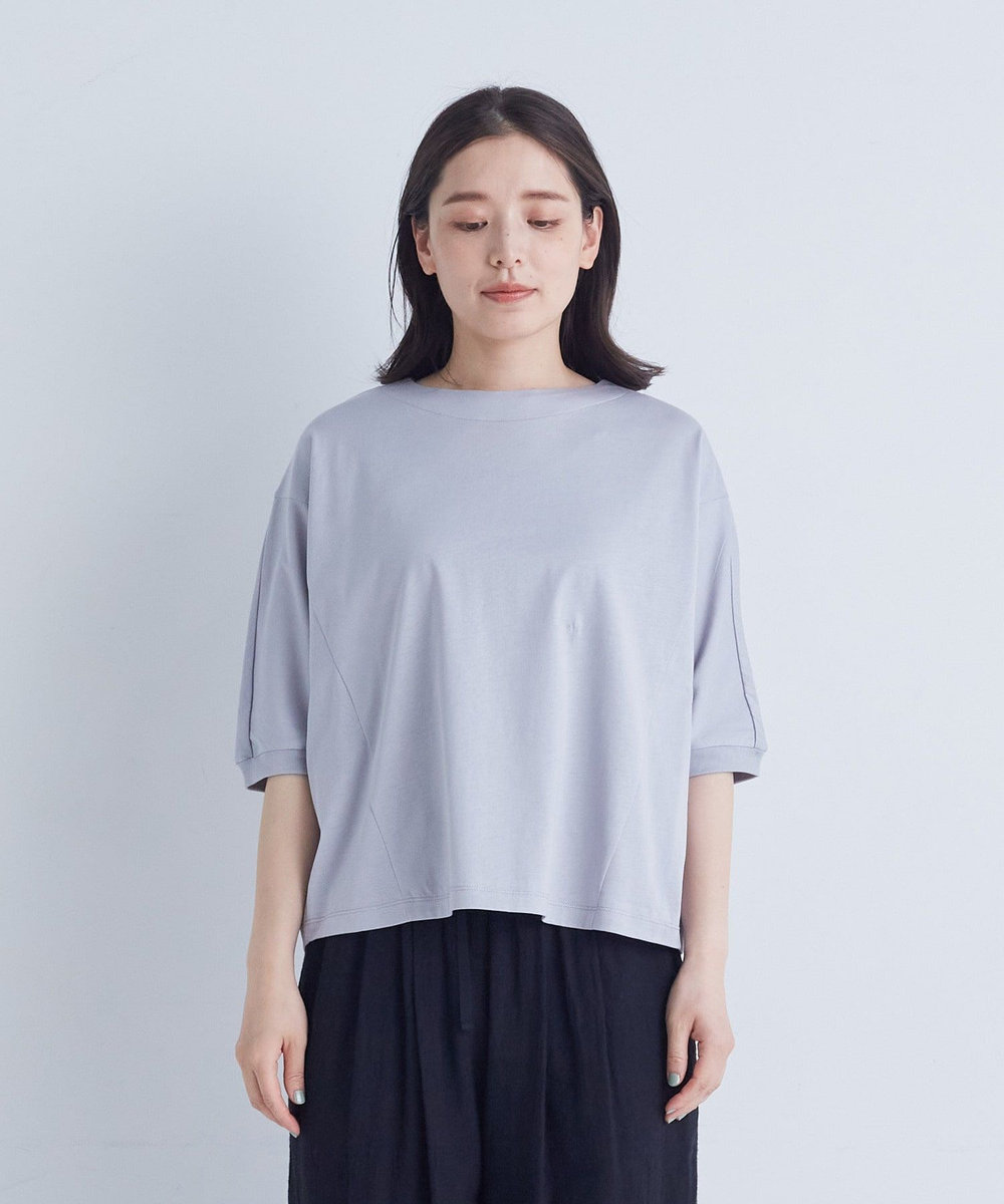 ADIEU TRISTESSE オフボディシルエットTシャツ ブルー