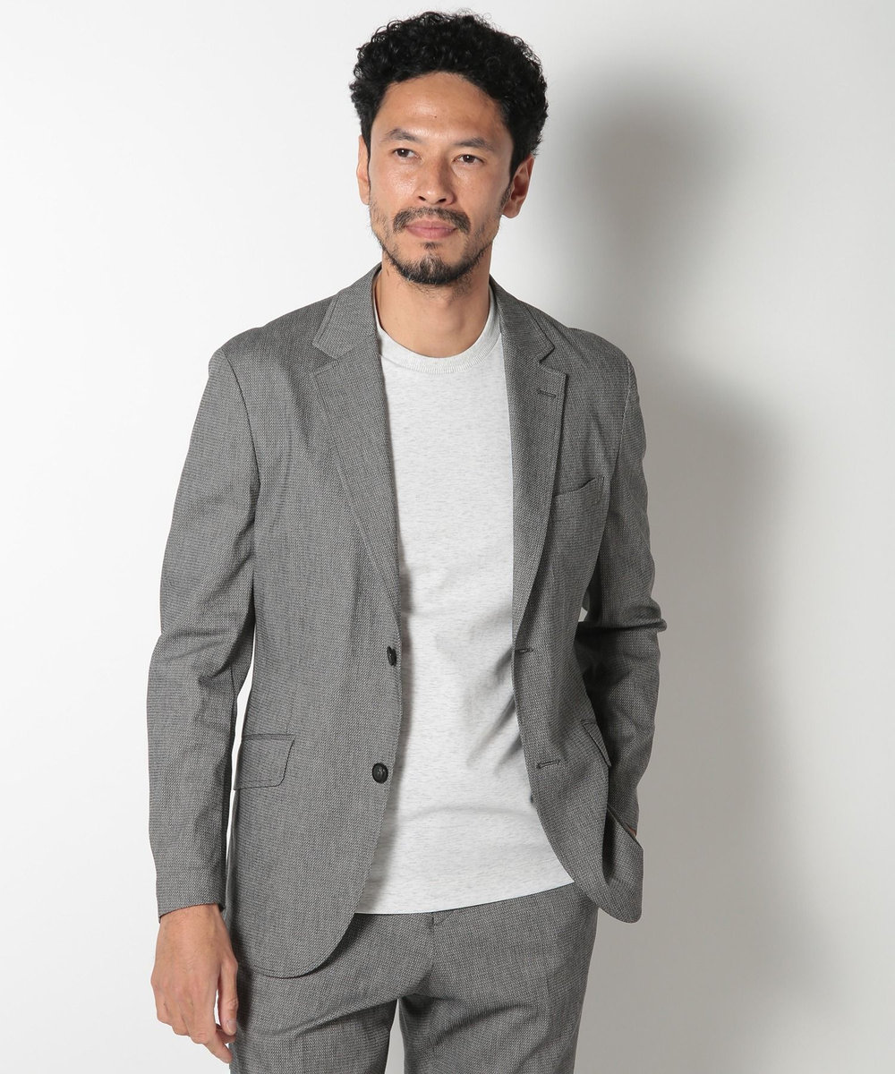 MEN'S BIGI 【ACTIVE TAILOR】ドビーストレッチテーラードジャケット グレー