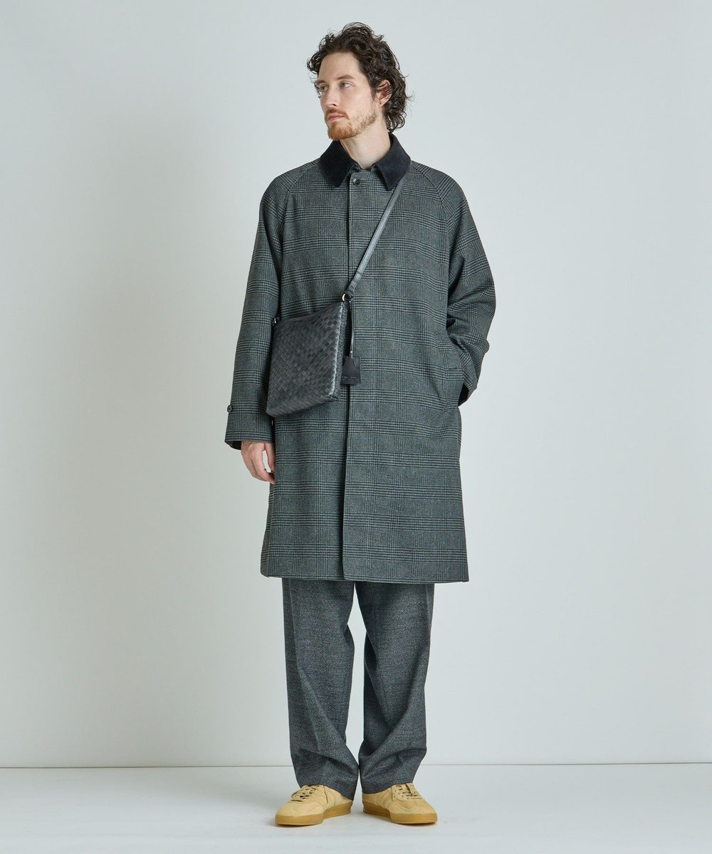 MEN'S BIGI 【SEEKER/シーカー】別注メッシュレザーショルダーバッグ ブラック