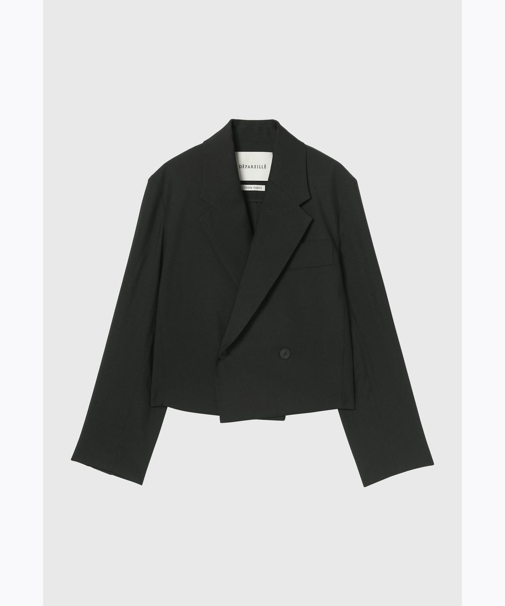 DÉPAREILLÉ LINEN POLYESTER TWILL JACKET ブラック
