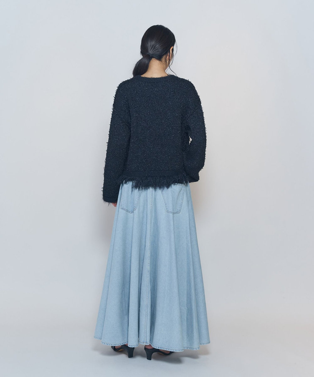 1er Arrondissement 【WEB限定カラーあり】"La Seine"ツイードニットジャケット ネイビー