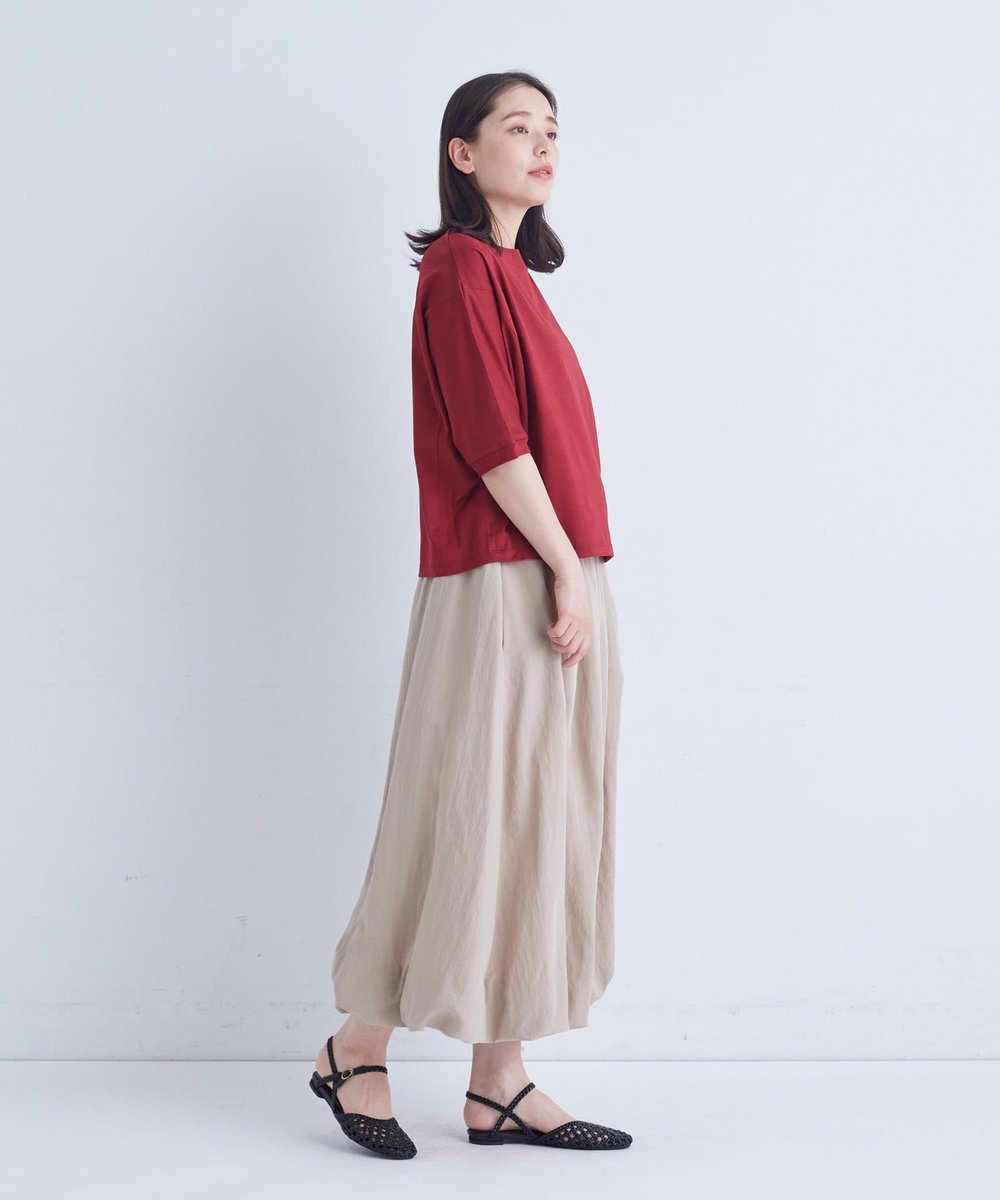 ADIEU TRISTESSE ポプリンバルーンスカート ベージュ