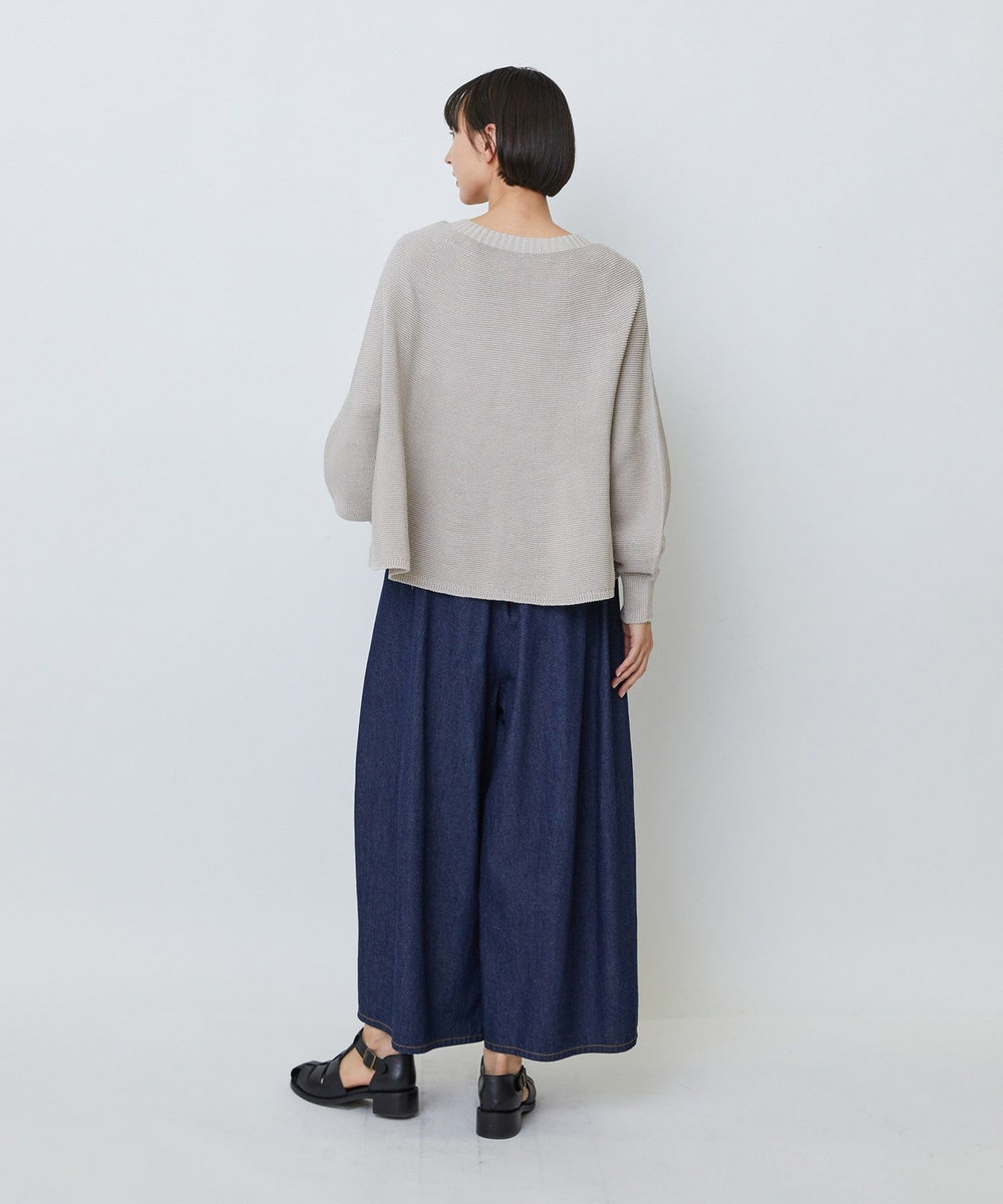 LOISIR 【2WAY】サーキュラーフレアーカーディガン ベージュ