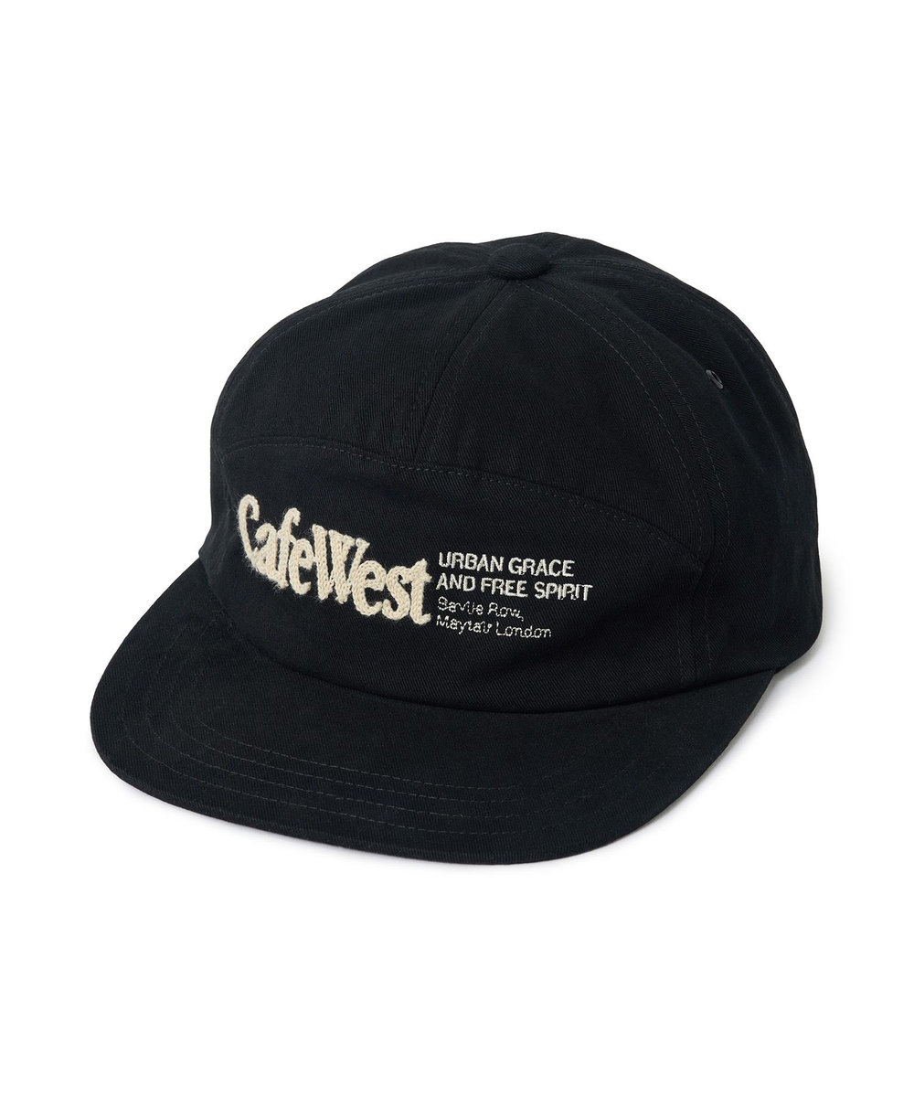 MEN'S BIGI 【CAP-TAIN/キャップテイン】別注 CAFE WEST チェーンステッチキャップ ブラック