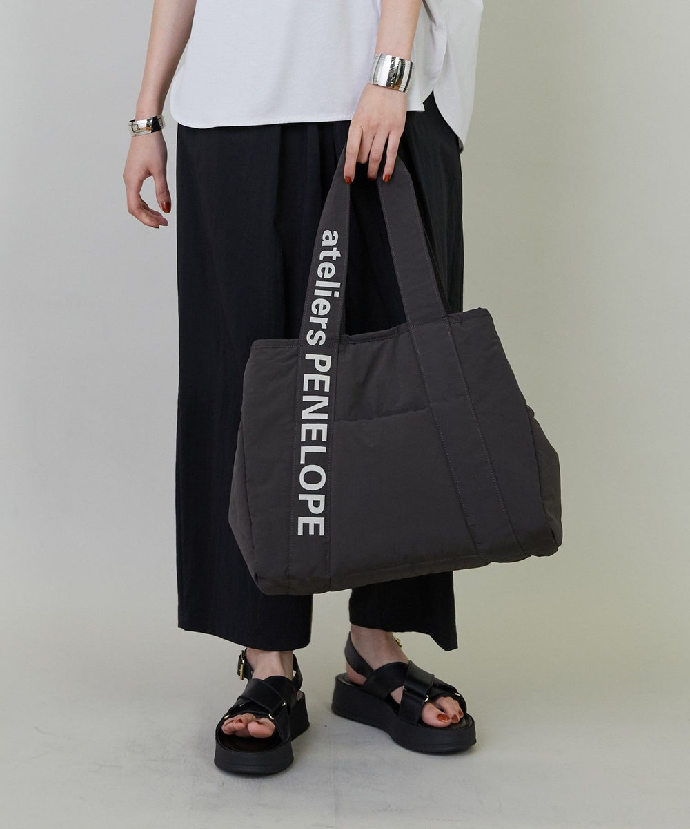 L'EQUIPE ateliers PENELOPE×L'EQUIPE ボンディングトートバッグ チャコールグレー