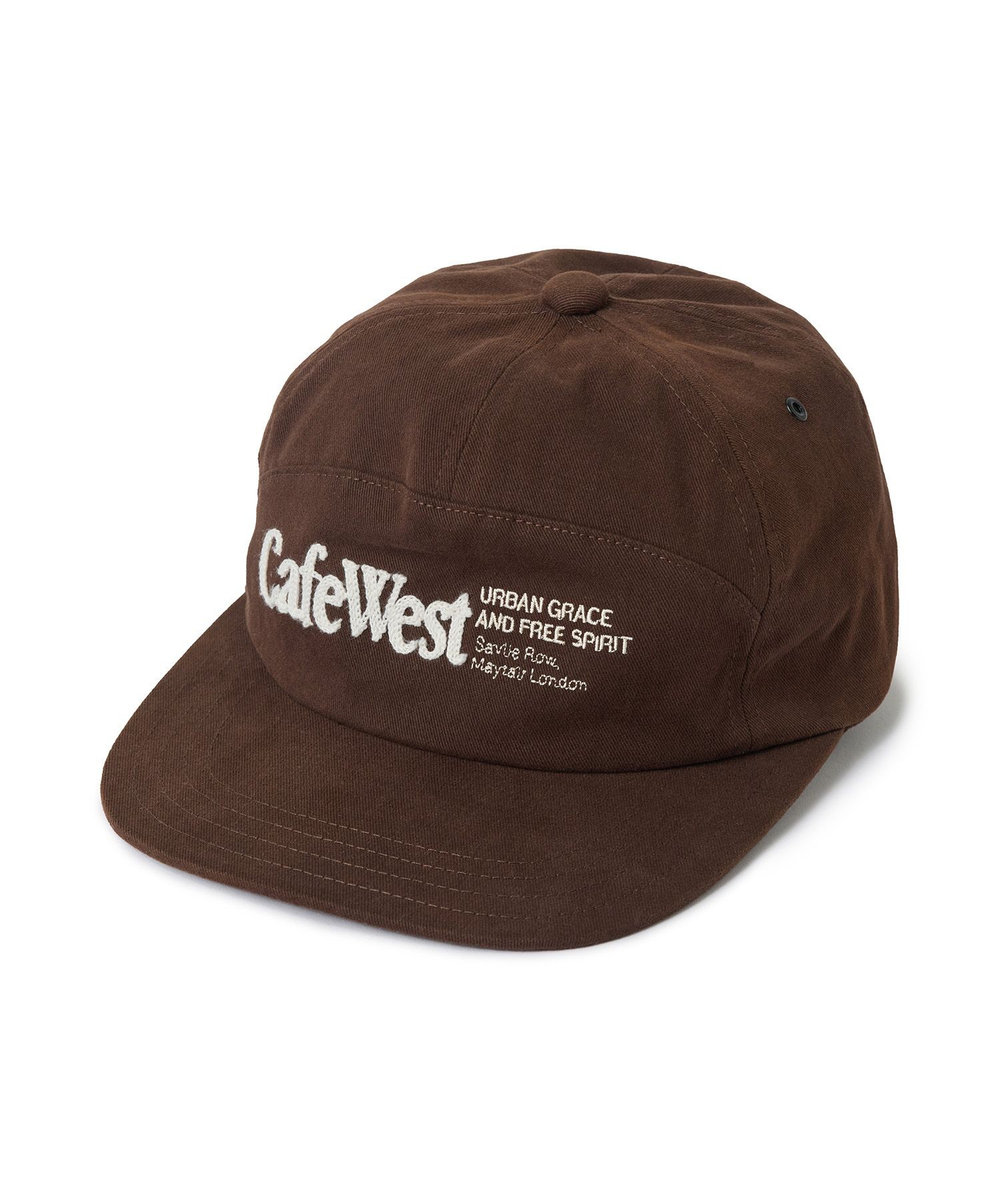 MEN'S BIGI 【CAP-TAIN/キャップテイン】別注 CAFE WEST チェーンステッチキャップ ブラウン