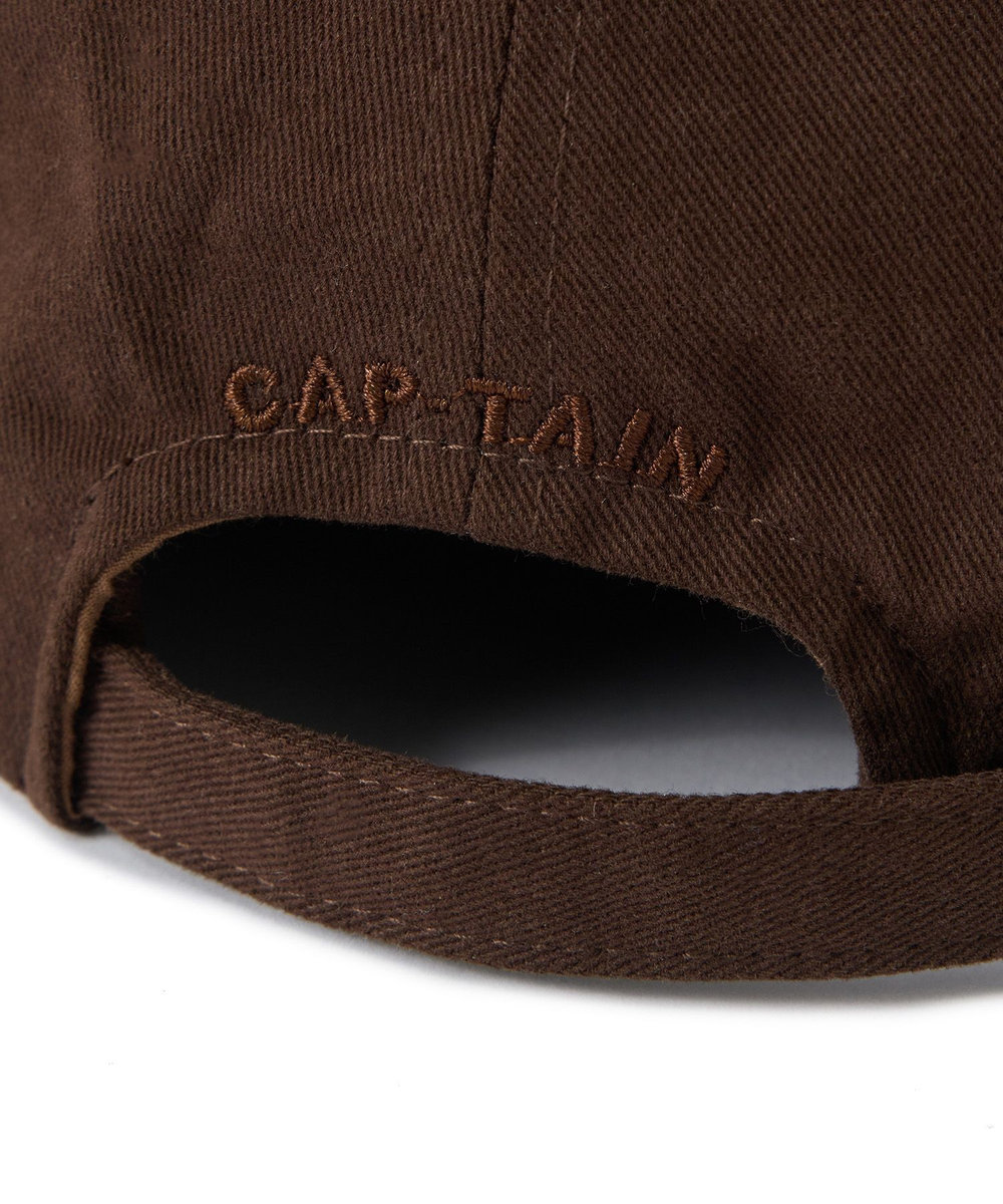 MEN'S BIGI 【CAP-TAIN/キャップテイン】別注 CAFE WEST チェーンステッチキャップ ブラウン