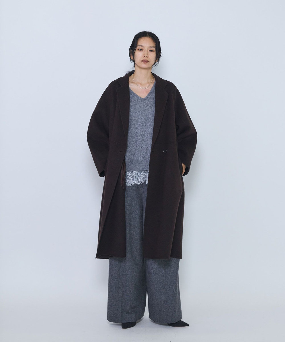 1er Arrondissement ラップリバーコート ブラウン
