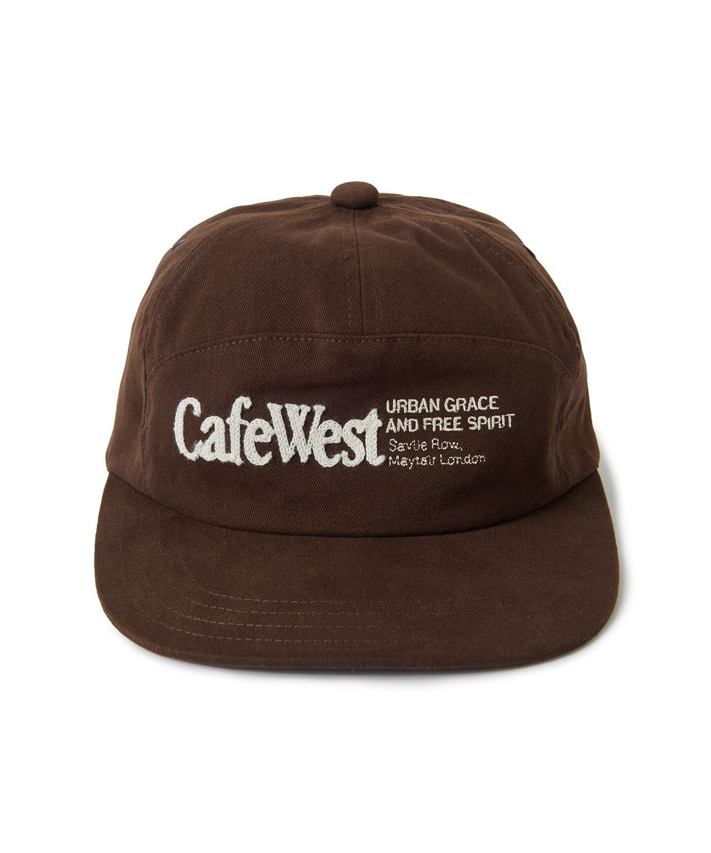 MEN'S BIGI 【CAP-TAIN/キャップテイン】別注 CAFE WEST チェーンステッチキャップ ブラウン