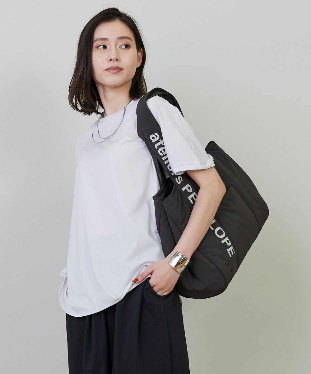 L'EQUIPE ateliers PENELOPE×L'EQUIPE ボンディングトートバッグ チャコールグレー