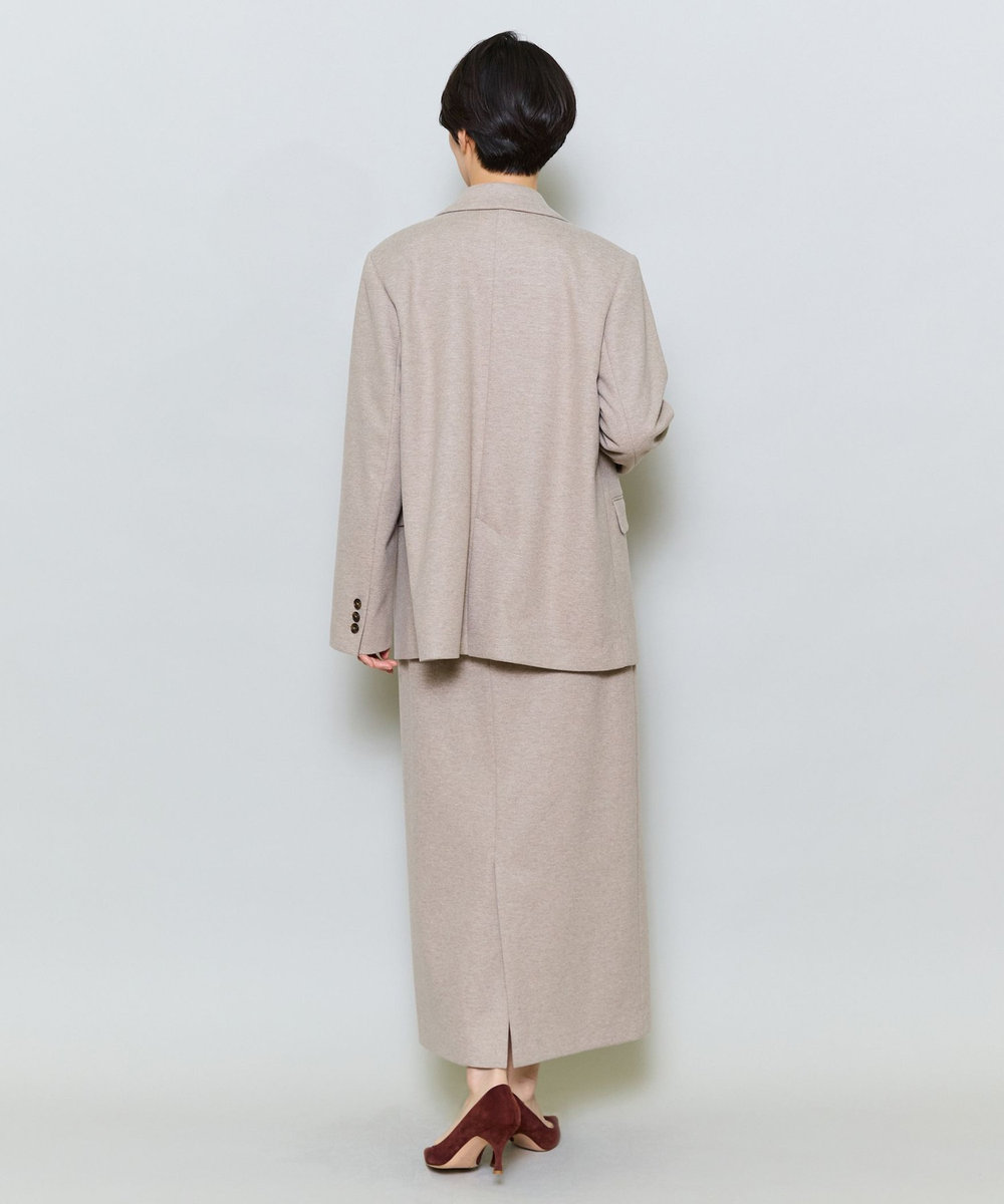 MOGA ウールライクジャージジャケット ベージュ