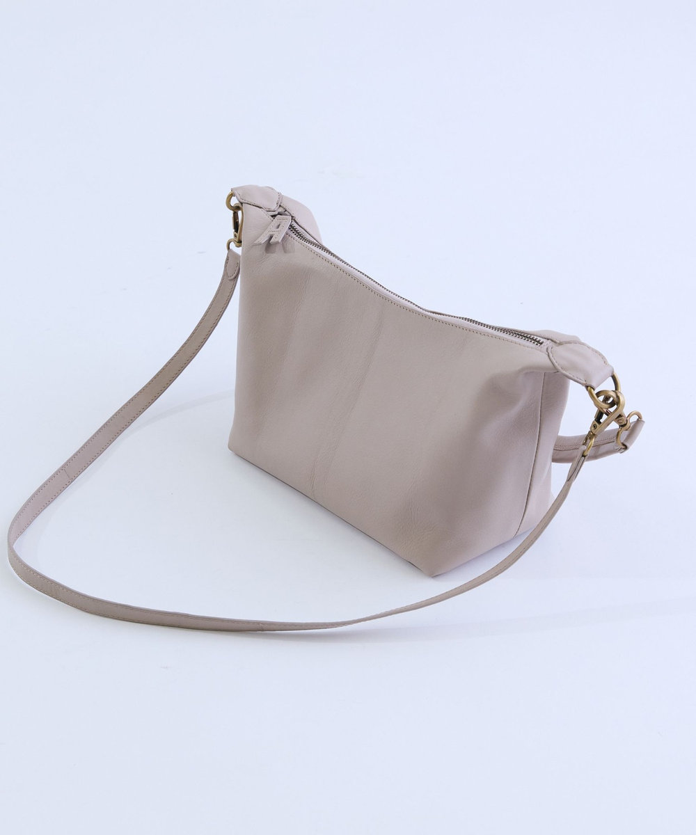 ADIEU TRISTESSE レザーショルダーバッグ ベージュ