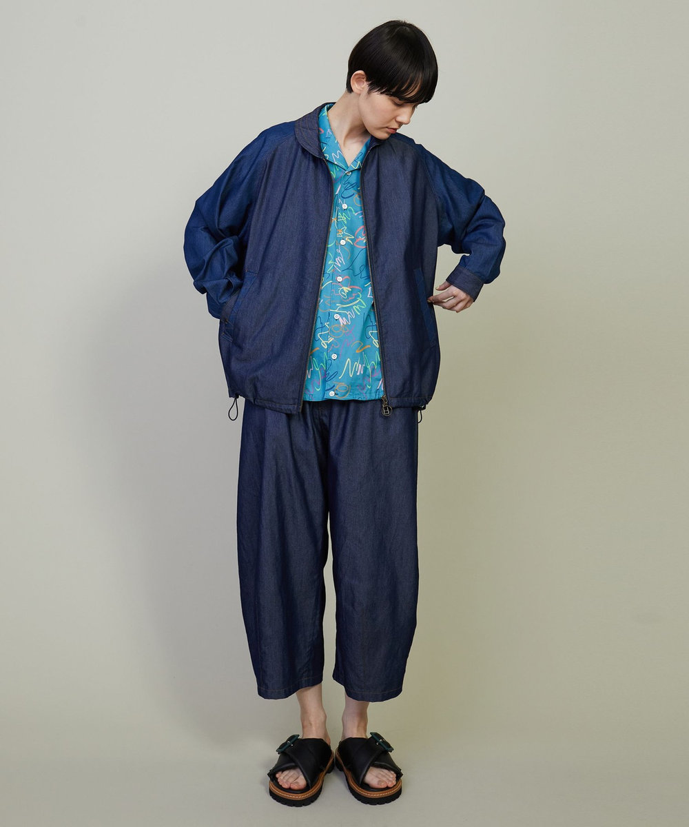 FRAPBOIS グラッフィー シャツブラウス ブルー
