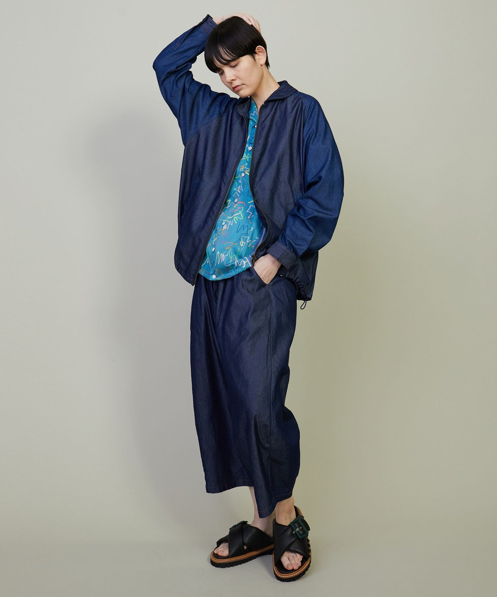 FRAPBOIS グラッフィー シャツブラウス ブルー