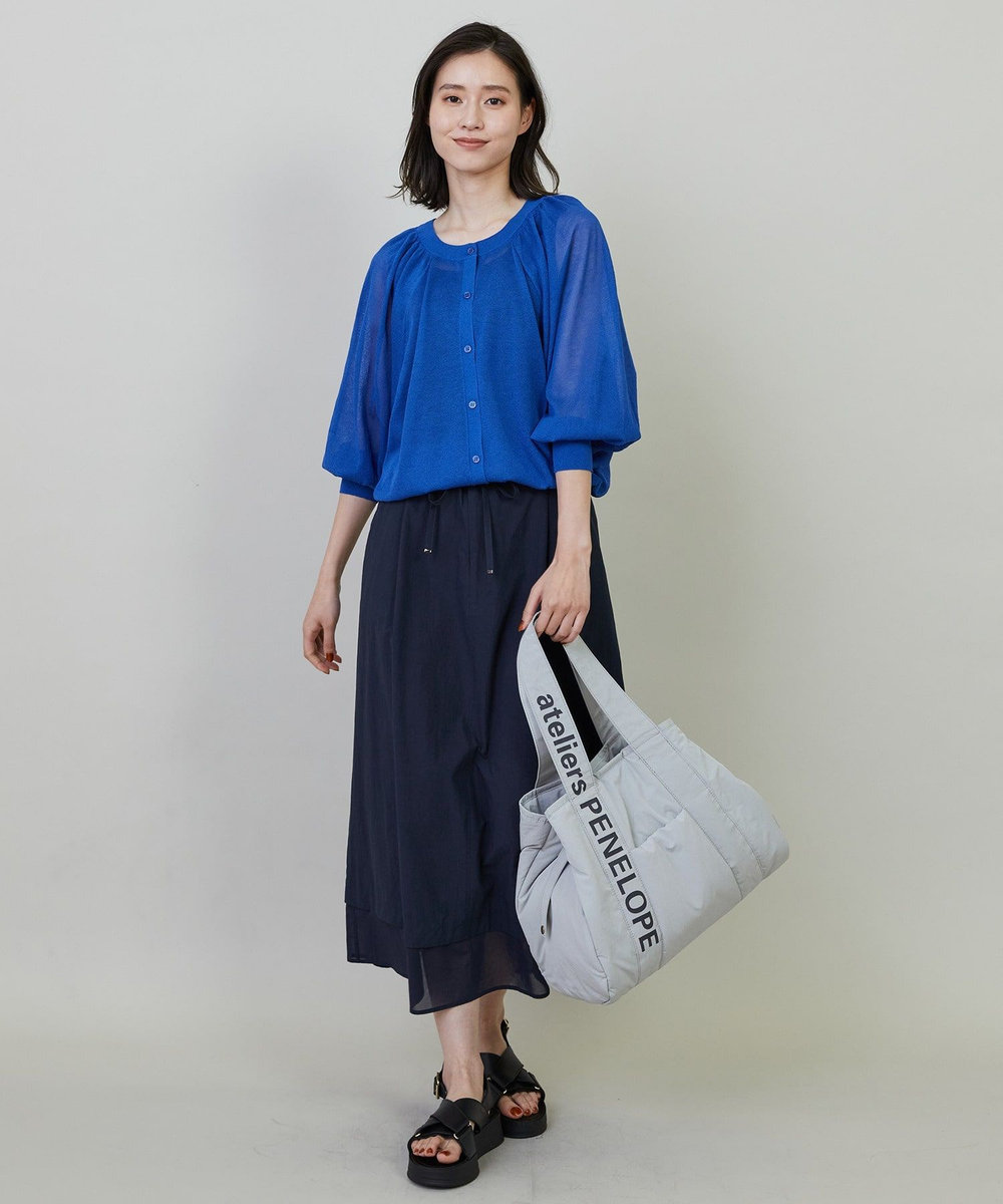 L'EQUIPE ateliers PENELOPE×L'EQUIPE ボンディングトートバッグ ライトグレー