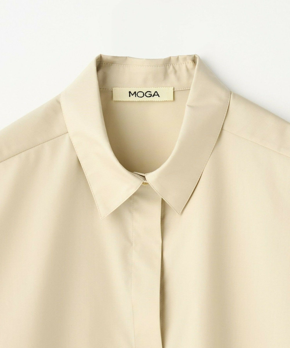 MOGA スタイリスト戸野塚かおるコラボ ファンクショナルブロードシャツ ベージュ