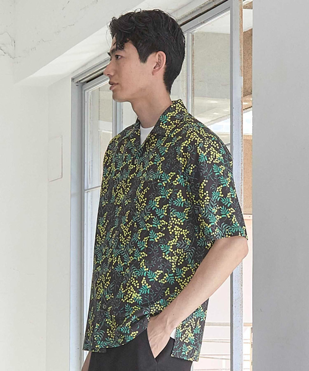 UNION STATION UNION STATION by MEN'S BIGI×HIBIYA-KADAN コラボシャツ ブラック