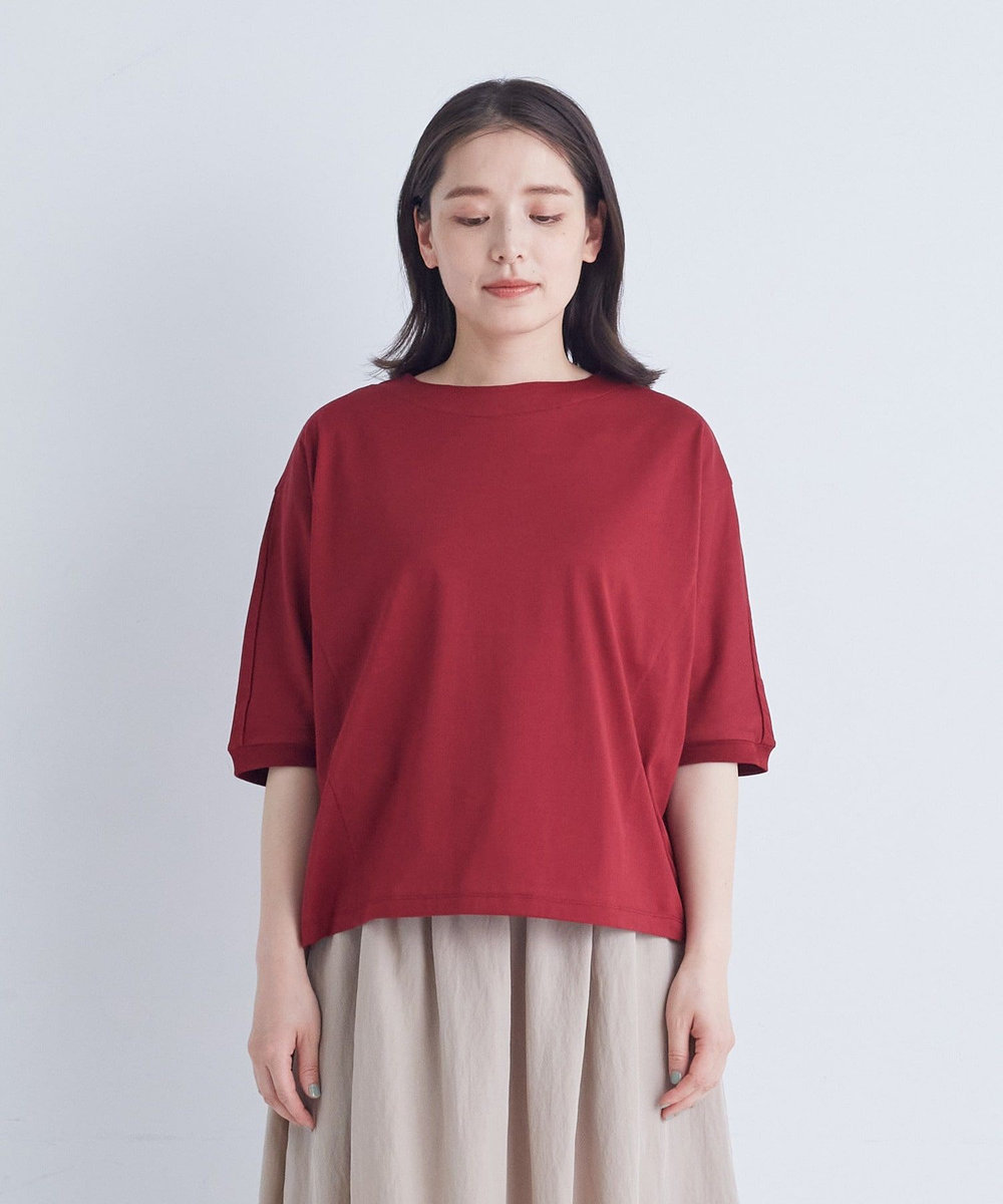 ADIEU TRISTESSE オフボディシルエットTシャツ レッド