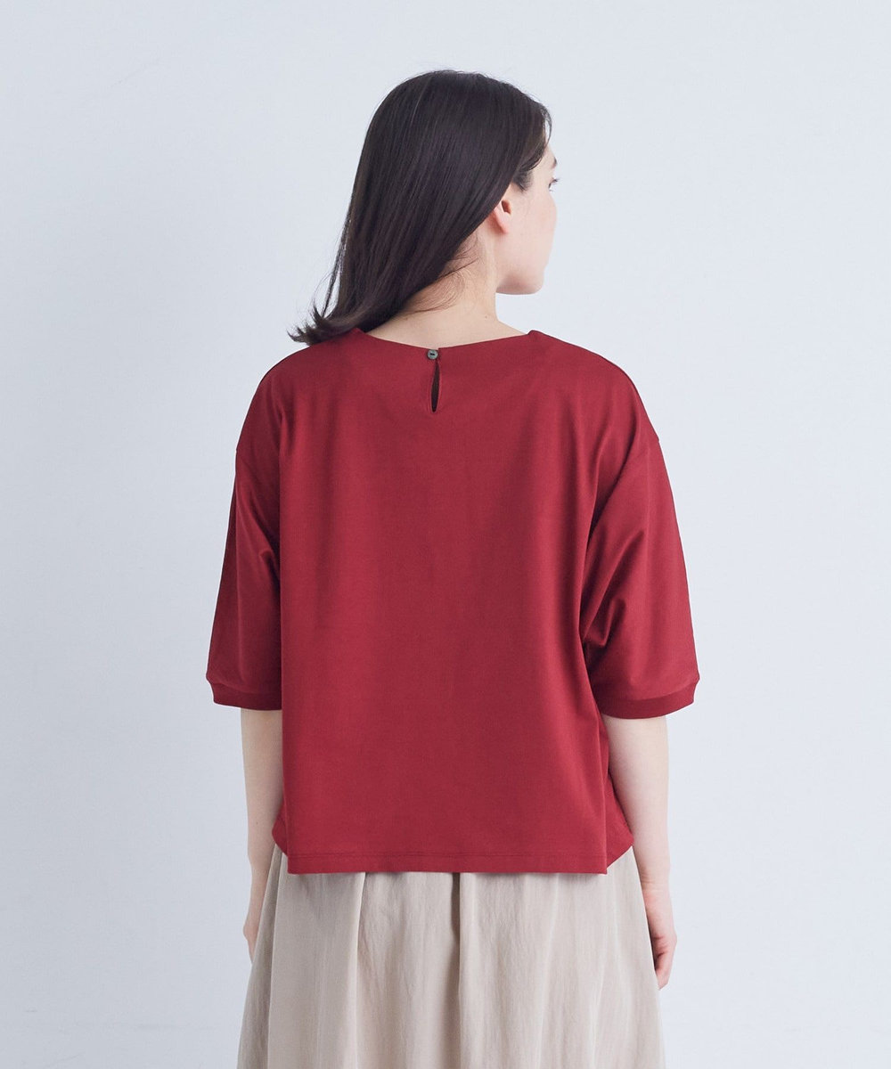 ADIEU TRISTESSE オフボディシルエットTシャツ レッド