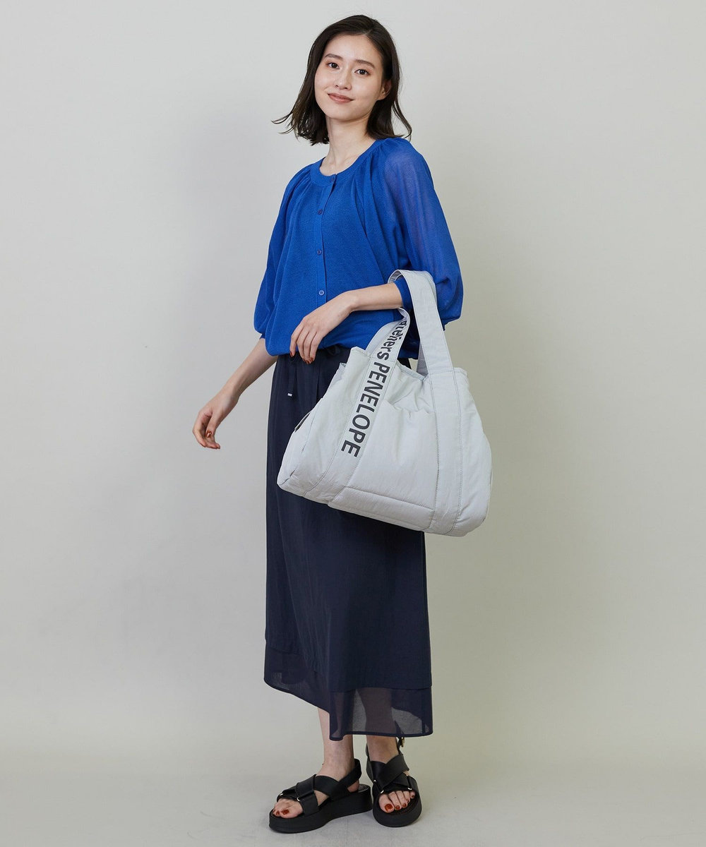 L'EQUIPE ateliers PENELOPE×L'EQUIPE ボンディングトートバッグ ライトグレー