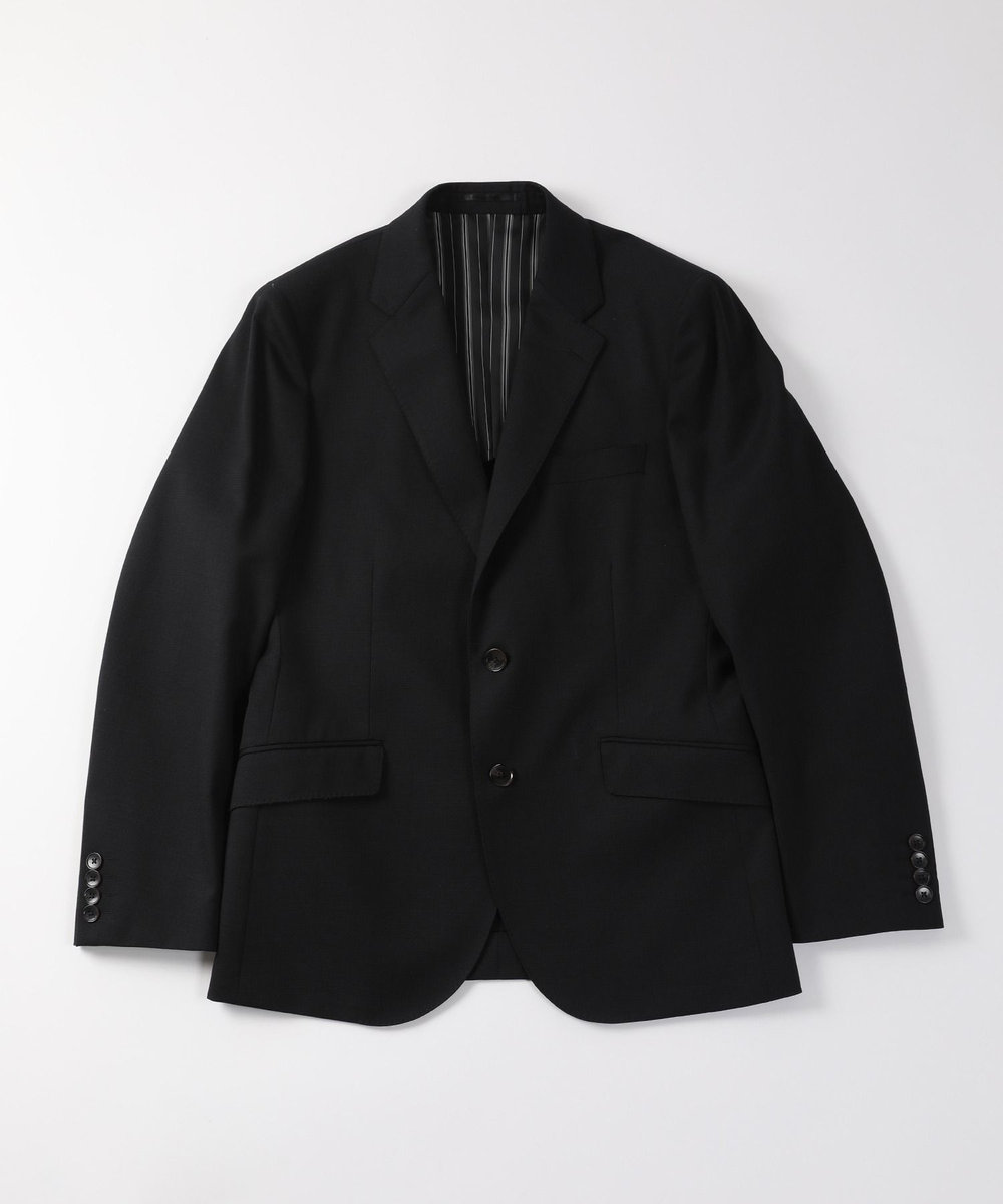 MEN'S BIGI ドビー柄スリムフィットスーツセットアップ ブラック