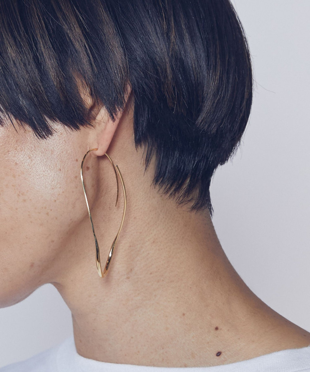1er Arrondissement ＜BAR JEWERY（バー ジュエリー）＞"DRIFT"ピアス（両耳） ゴールド